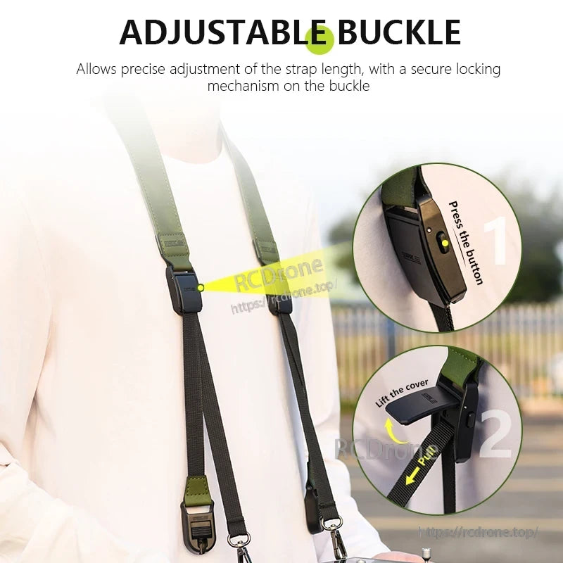 Startrc DJI RC Lanyard, Adjustable buckle with secure lock for precise strap control