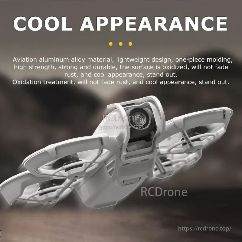 Startrc Drone Lens Protector, Sleek, lightweight drone made from durable aviation aluminum alloy with one-piece molding, oxidation treatment for rust resistance, and high-strength design.