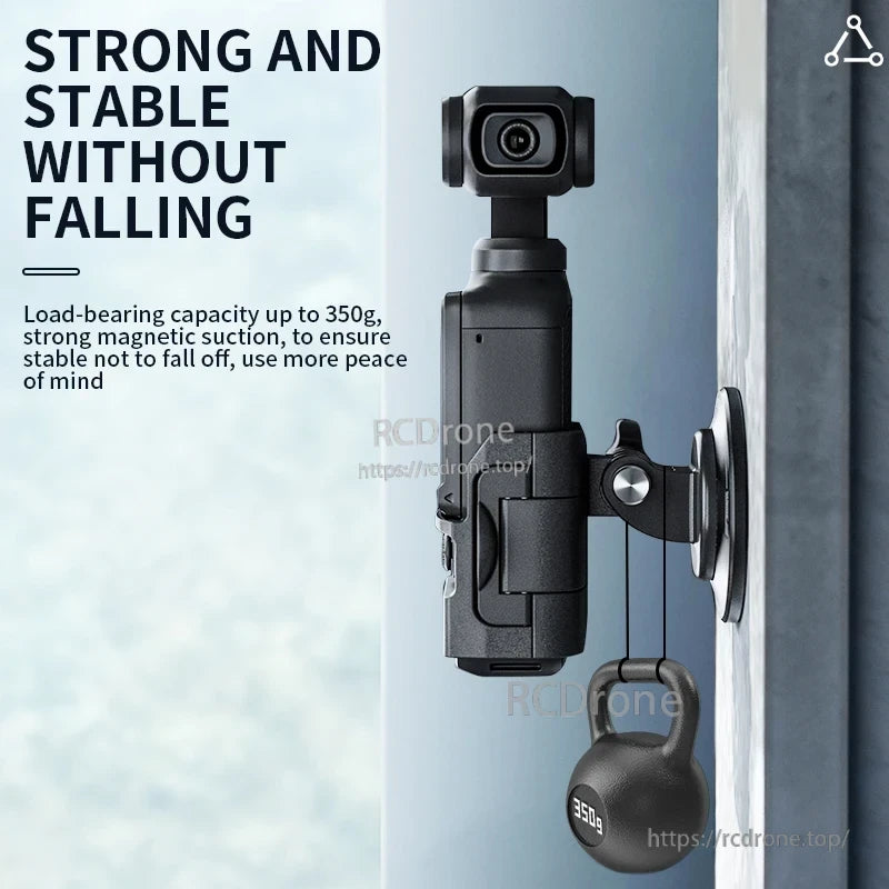 Startrc Insta360 GO3 Camera Mount, Strong magnetic mount holds 350g camera securely, prevents falling.
