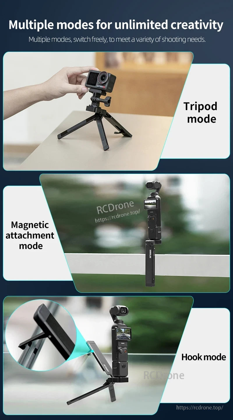 Startrc Mavic Folding Tripod, Multiple modes for creative shooting with tripod, magnetic, and hook options