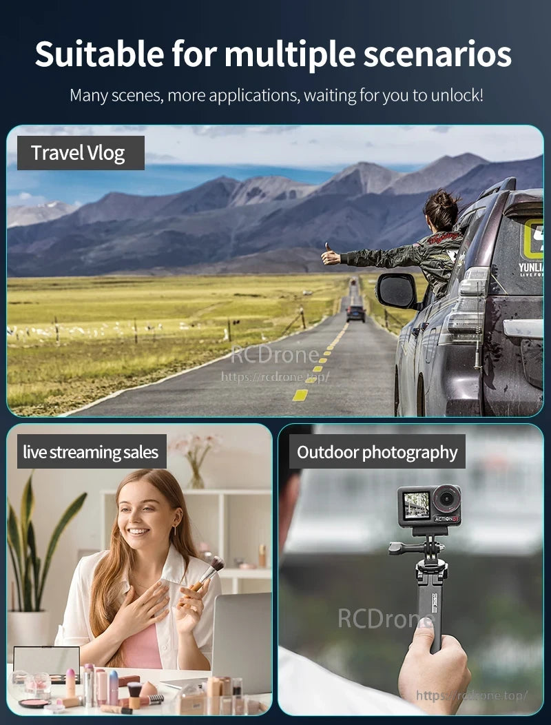 Startrc Mavic Folding Tripod, Versatile tripod for travel, streaming, and outdoor photography