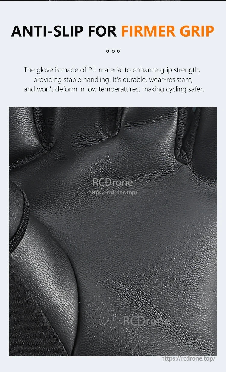 Startrc V2 Drone Pilot Gloves, Anti-slip PU gloves offer a secure grip, durability, cold resistance, and shape retention for safe, comfortable cycling.