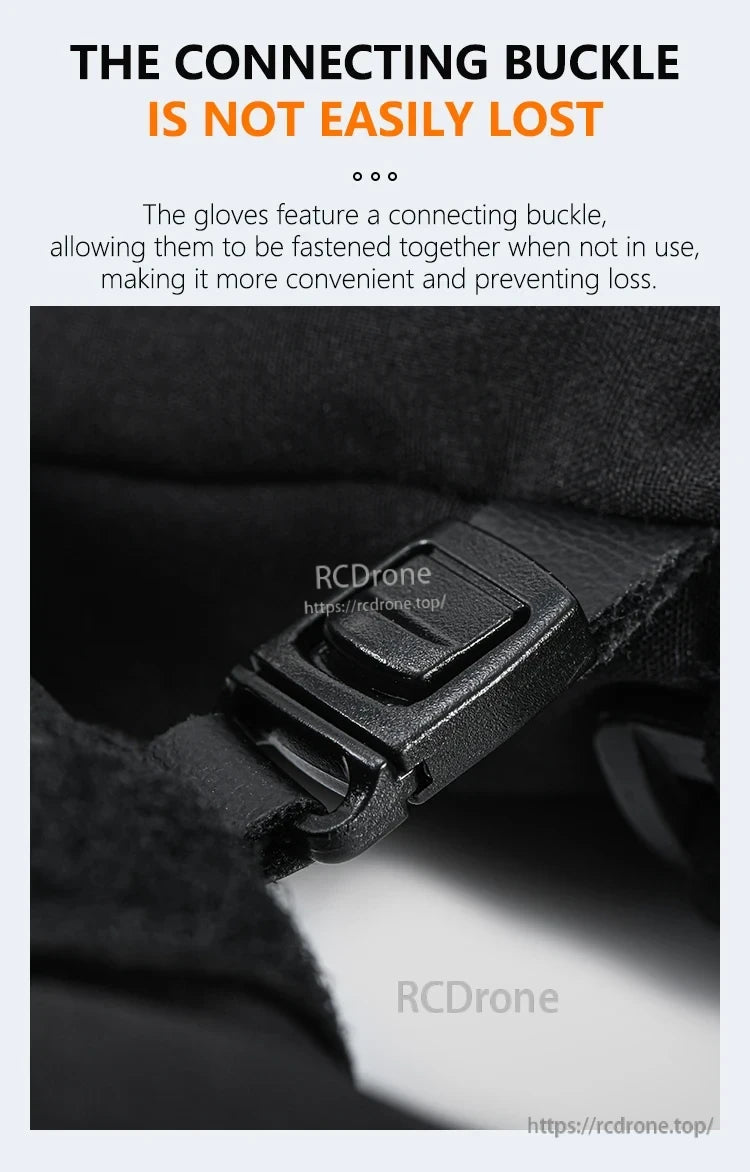 Startrc V2 Drone Pilot Gloves, Connecting buckle prevents glove loss, ensuring convenience and security when not in use.