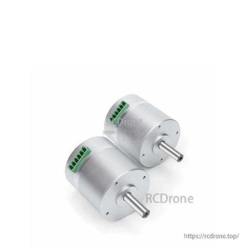 SteadyWin 4215AIO Robot Motor, Two silver servo motors with green connectors