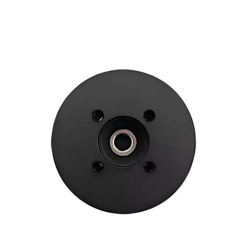 Top view of SteadyWin DD3006 motor showing central shaft opening and four mounting screw holes