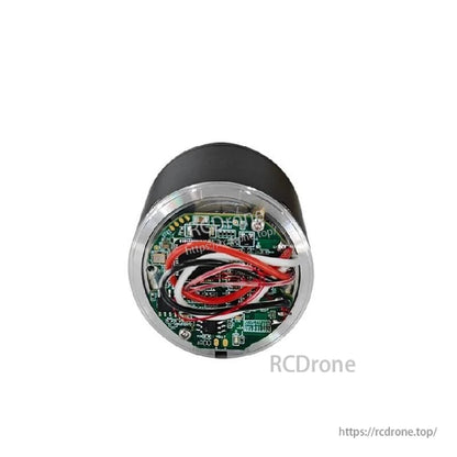 24V, 31W planetary motor with 8:1 ratio, CAN interface, 14-bit encoder, IP54 rating, and compact cylindrical design.