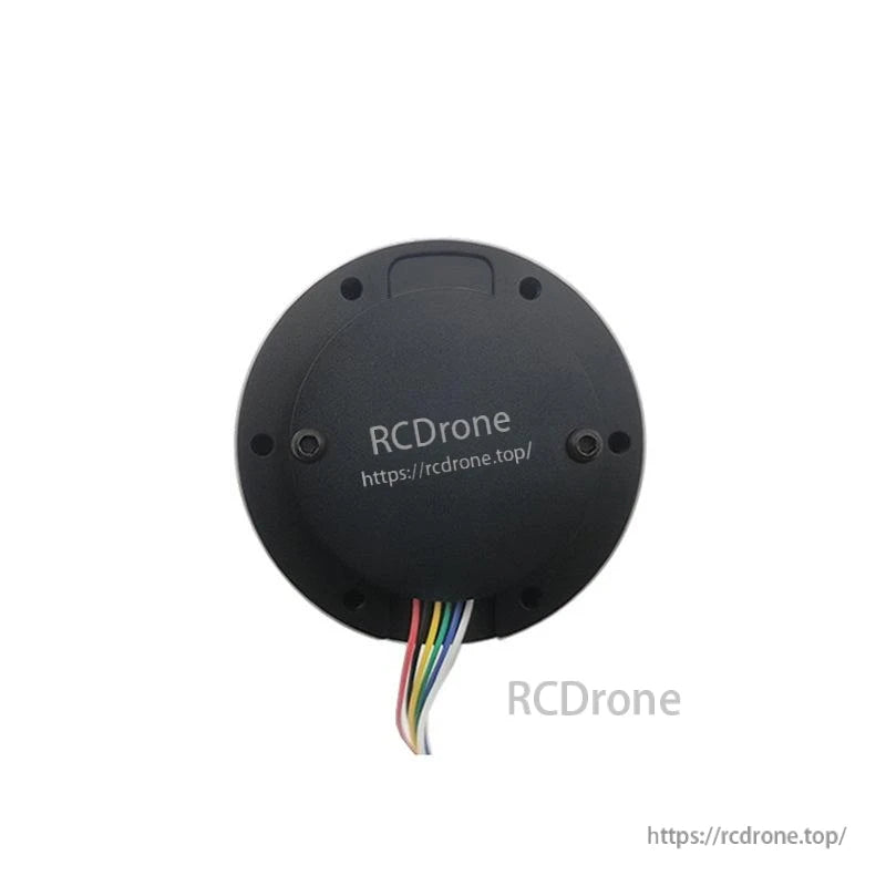 SteadyWin GIM4310-36 Robot Motor, Black circular device with multicolored wires and mounting holes