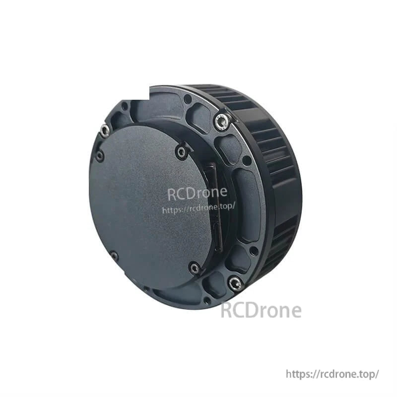 SteadyWin GIM6010-8: 252W, 8:1 ratio, 5 N·m torque, CAN/Type-C, IP54, compact black housing with mounting holes.