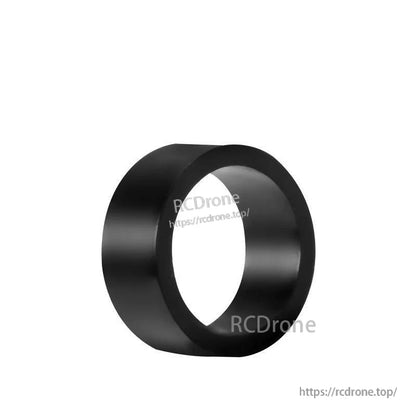 Black cylindrical motor housing ring only, isolated component view