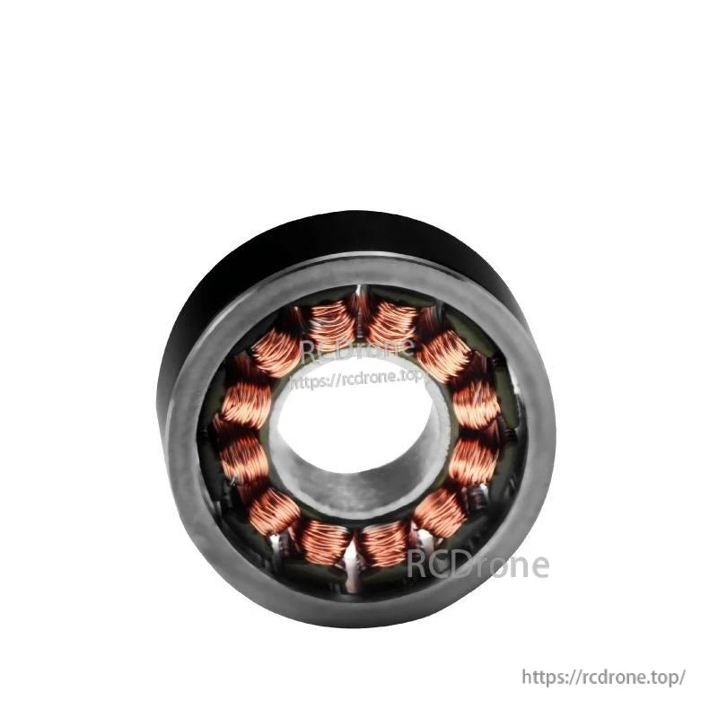 Waterproof, frameless 12V DC motor with copper coils for high-torque RC servo applications.