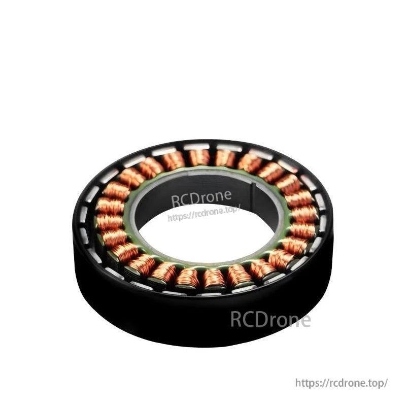 Frameless outrunner brushless motor with copper windings for precision in robotic arms and exoskeletons.
