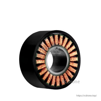 Frameless 24V motor with copper coils, black casing, delivers 0.57 N·m torque at 110 rpm.