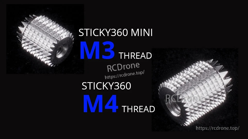 Sticky360 Mini Gimbal Stick Ends for Zorro & TX12