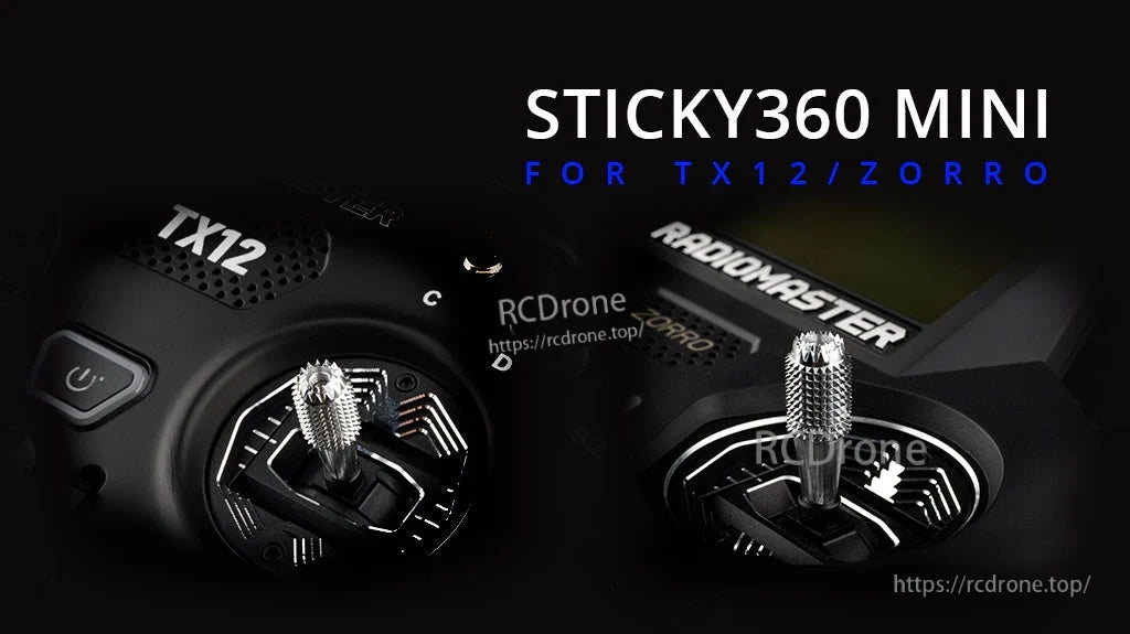 Sticky360 Mini Gimbal Stick Ends for Zorro & TX12