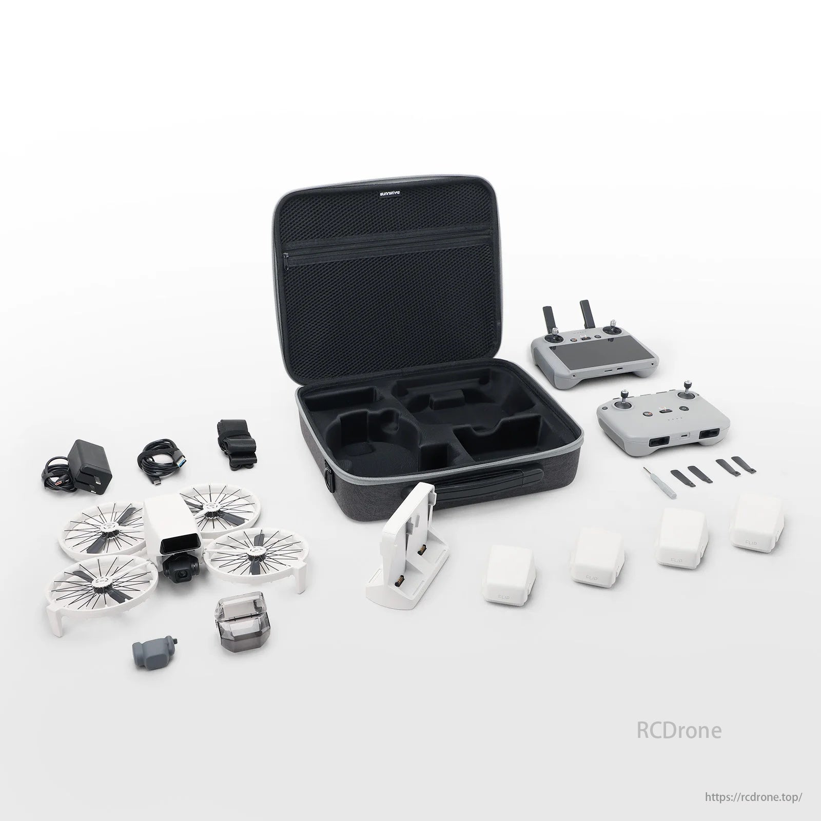 Storage Bag, A travel case compatible with DJI FLIP drones, made by ONM, suitable for carrying and storing drone accessories.