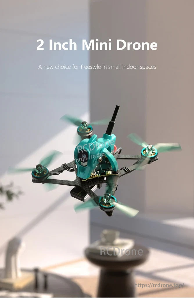 Sub250 Nanofly20 2-inch micro quad hovering indoors, compact 88mm wheelbase frame