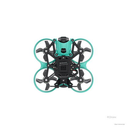 Sub250 DollyFly16 1.6-inch 2S whoop FPV drone top-down view showing frame layout and electronics