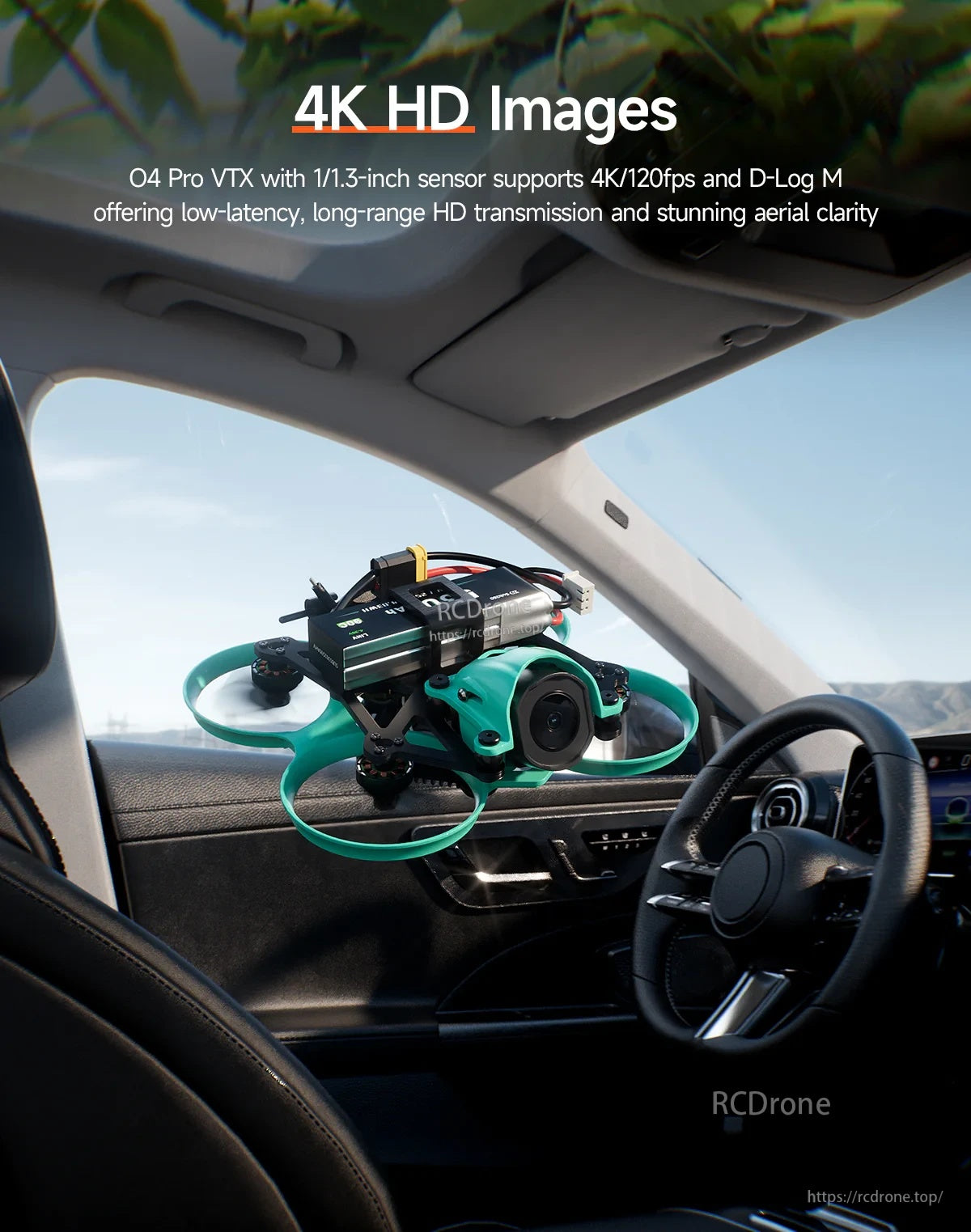 DollyFly16 with DJI O4 Air Unit Pro VTX highlight for 4K/120fps HD digital FPV and D-Log M