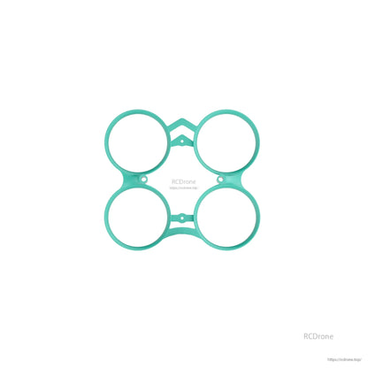 Teal duct guard frame piece with four circular prop guard rings
