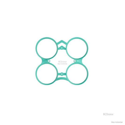 Teal duct guard frame piece with four circular prop guard rings