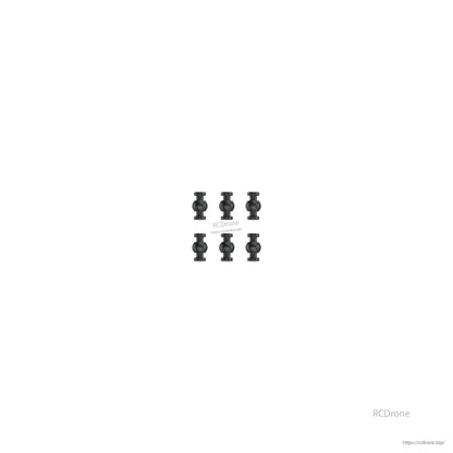 Set of six small standoff spacers for frame assembly