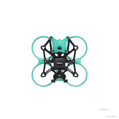 Sub250 DollyFly16 HD O4 Pro replacement frame parts shown assembled, full top-down outline with duct guards