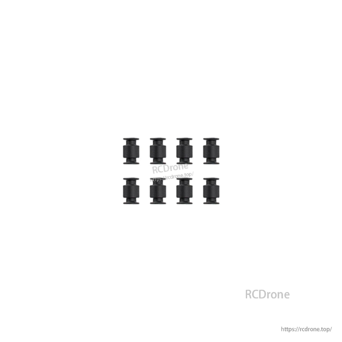 Set of eight rubber vibration-damping grommets/standoffs for frame assembly