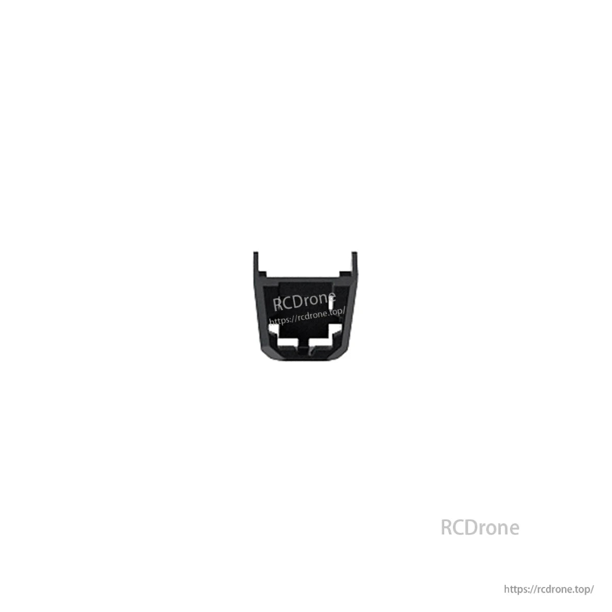 Black RCDone FPV drone frame bracket piece with cutouts, for DollyFly25 DF25 V2 2.5in build
