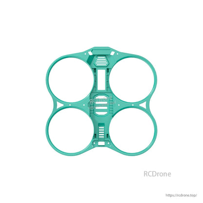 Teal 2.5-inch duct/prop guard frame piece with four circular guards for 120mm build