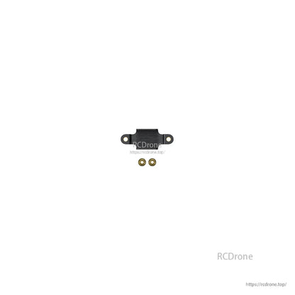 Small bracket plate with two brass inserts included in the parts kit