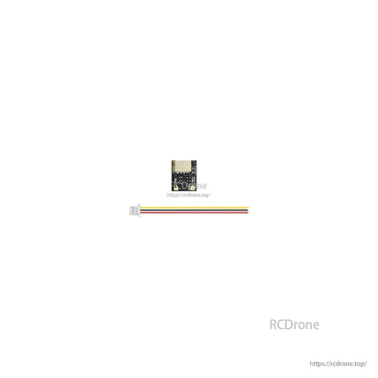 Small DJI O4 Air Unit Pro connector PCB with 4-wire cable and white plug for FPV drone wiring