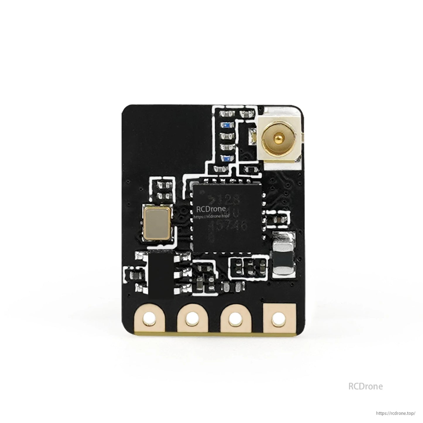 Sub250 ELRS Nano 2.4G Receiver PCB side showing components and U.FL antenna connector