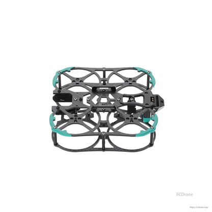 Sub250 Huma20 O3/O4 frame top view showing carbon plates, mounting holes, and side module bay