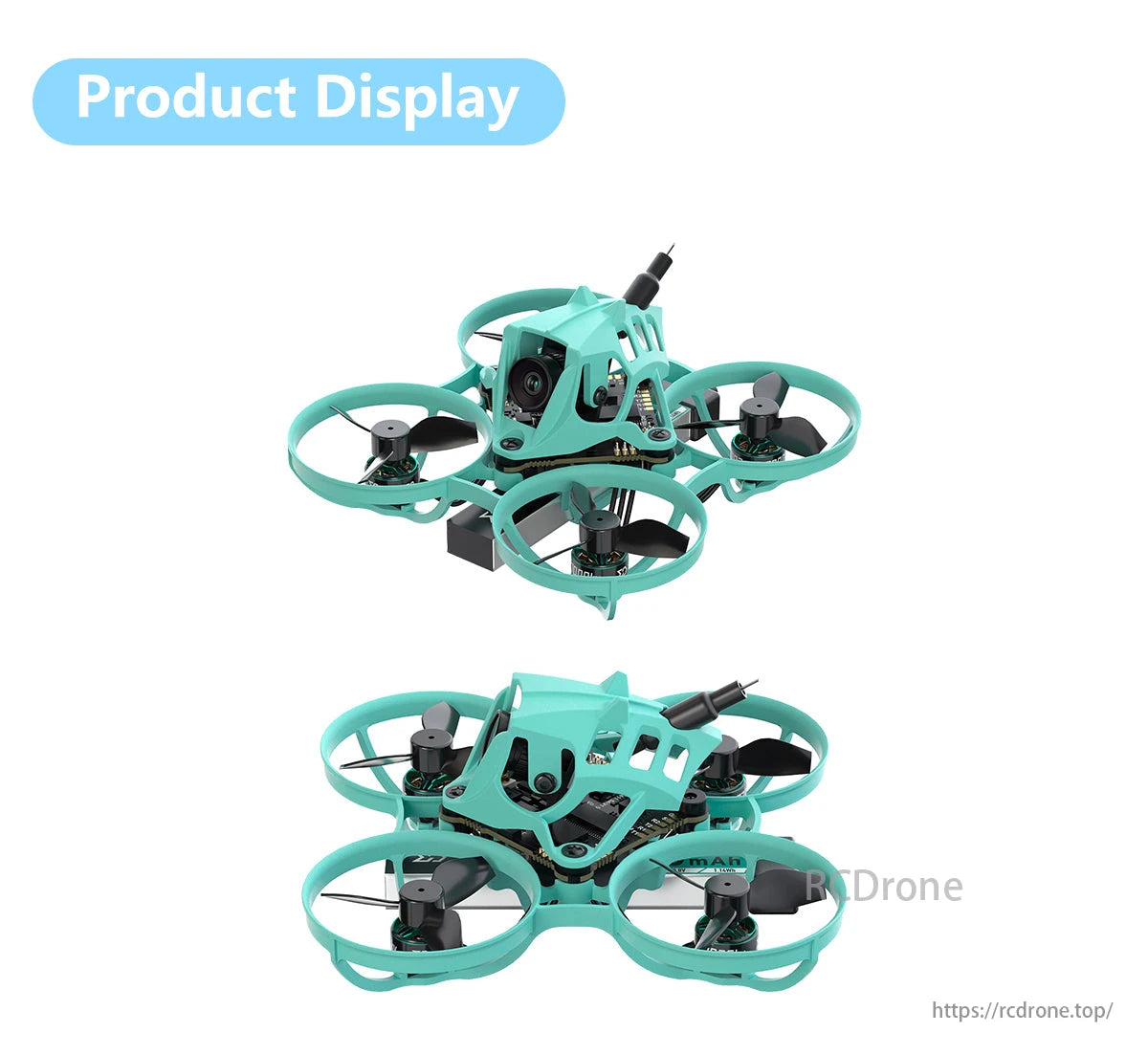 Sub250 Nimble65 65mm 1S Analog Mini Whoop FPV, The PP frame has a durable and aesthetically pleasing design, weighing only 30g for full compliance with global 250g regulations.