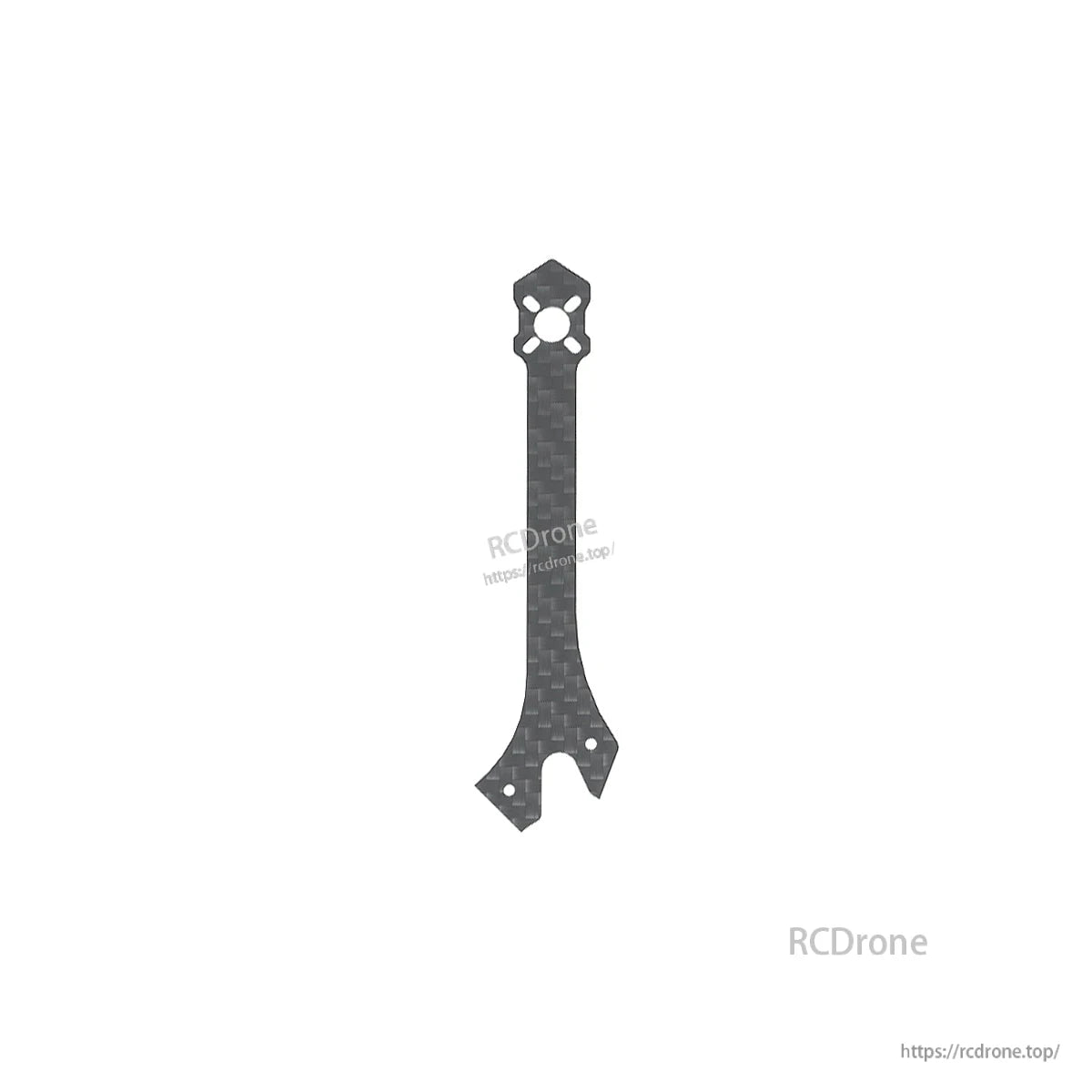 Carbon fiber replacement arm variant with motor mount holes and tapered profile