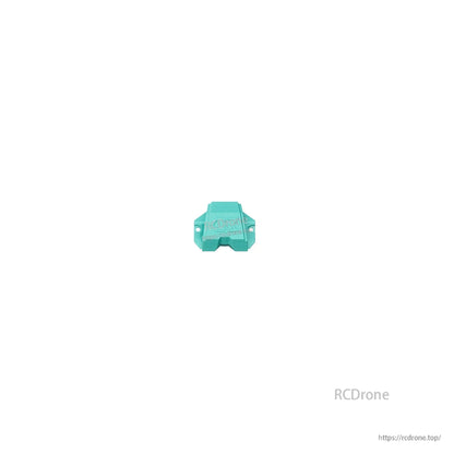 Teal canopy or top cover piece for the frame, molded shell with mounting holes