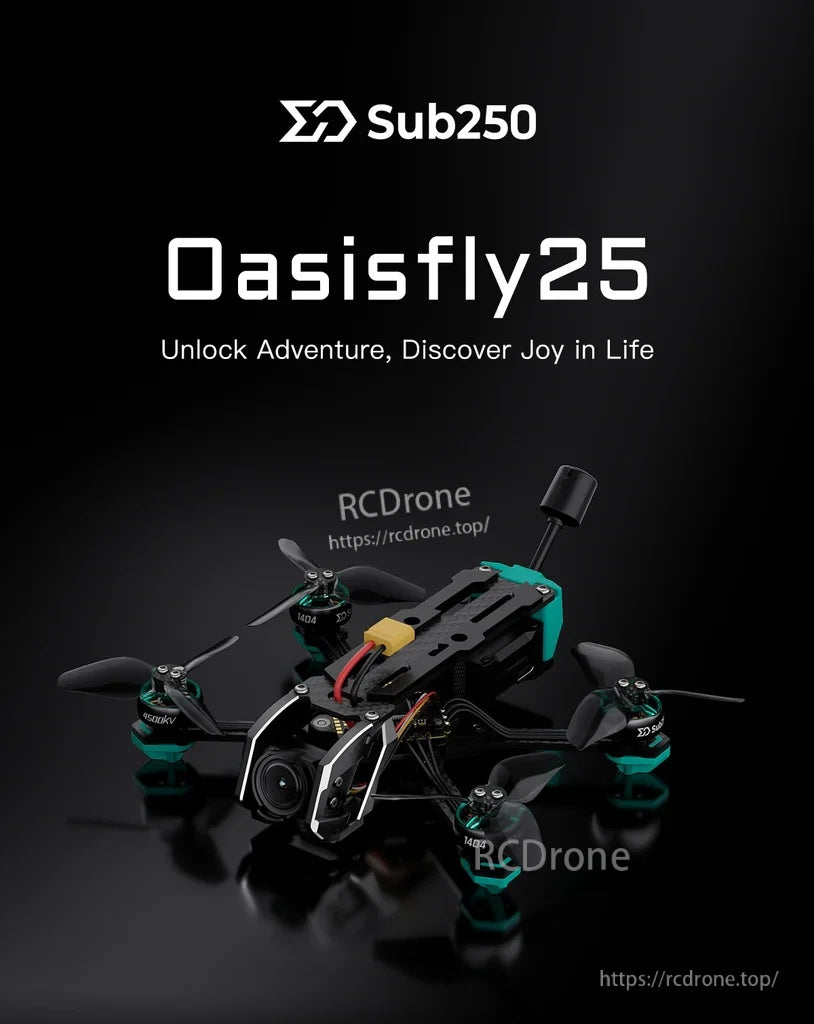 Sub250 Oasisfly25 2.5-inch HD O3 freestyle quadcopter with O3 camera and compact 135mm frame