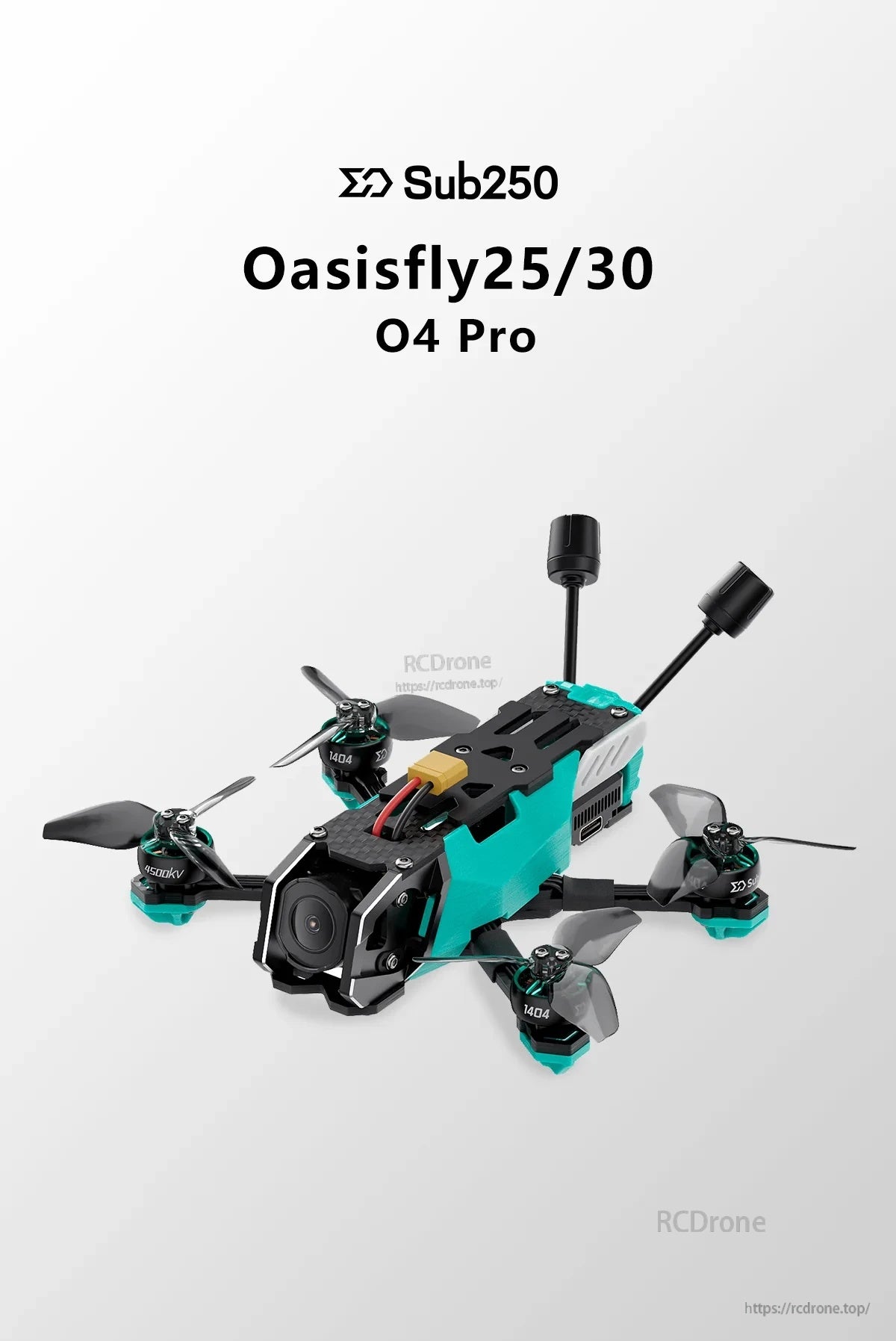 Sub250 Oasisfly25/30 O4 Pro 3-inch freestyle FPV quadcopter with DJI O4 Pro camera and dual antennas