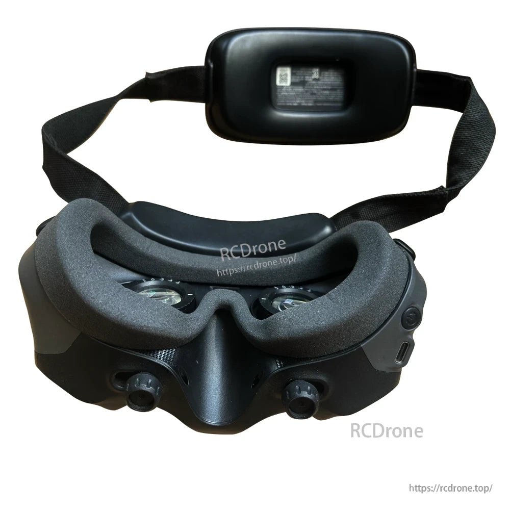 Super Comfy Sponge Foam Padding for DJI Goggle installed on FPV goggles, close-up front view