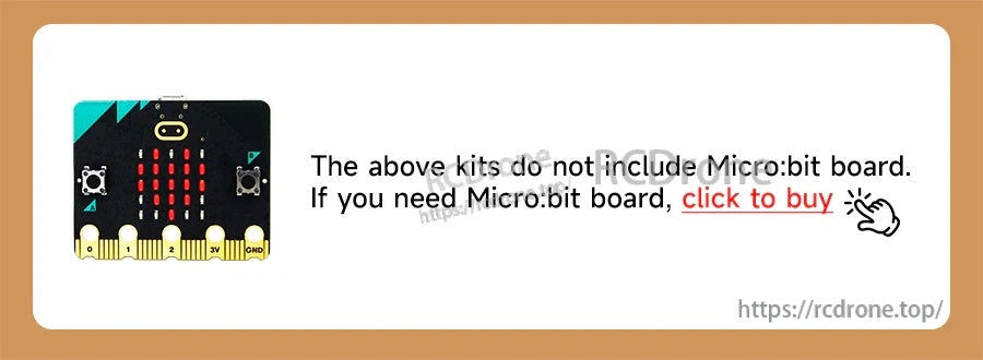 Notice: BBC micro:bit board not included with Super:bit 2.0 expansion board kit