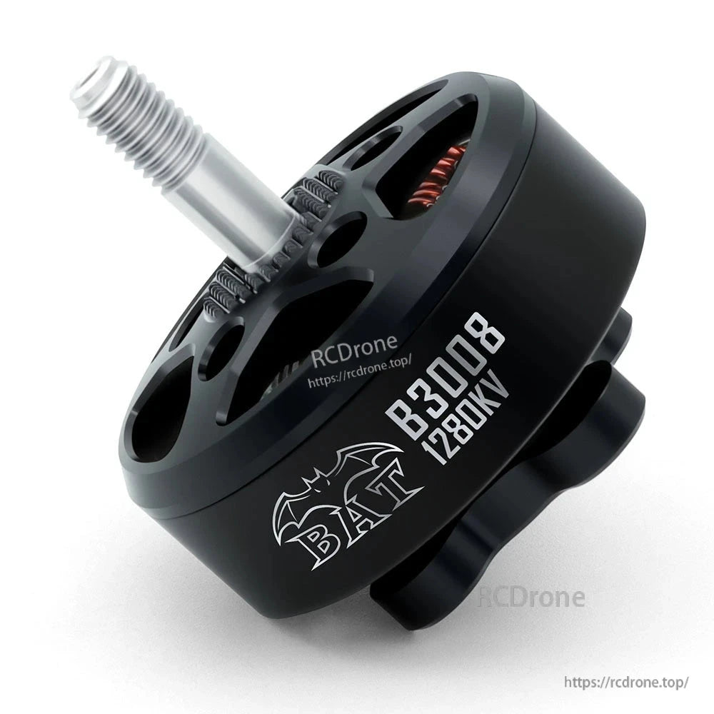 Surpass Hobby BAT B3008 1280KV brushless FPV motor with threaded shaft and mounting base