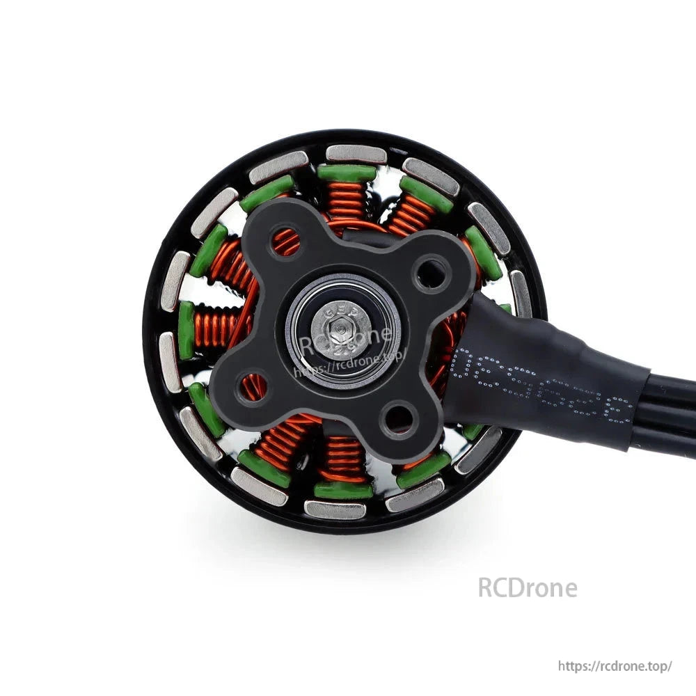 Surpass Hobby BAT B3110 Brushless Motor underside showing copper windings and mounting base