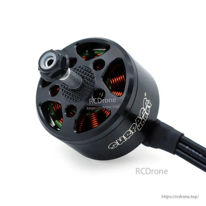 Angled top view of the B3115 900KV motor showing copper windings and ventilated bell