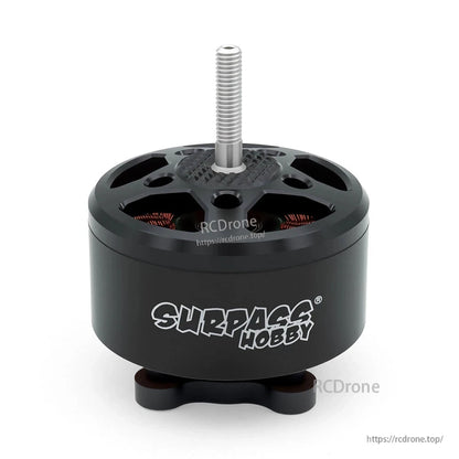 Front view of Surpass Hobby BAT B5322 brushless motor with threaded propeller shaft