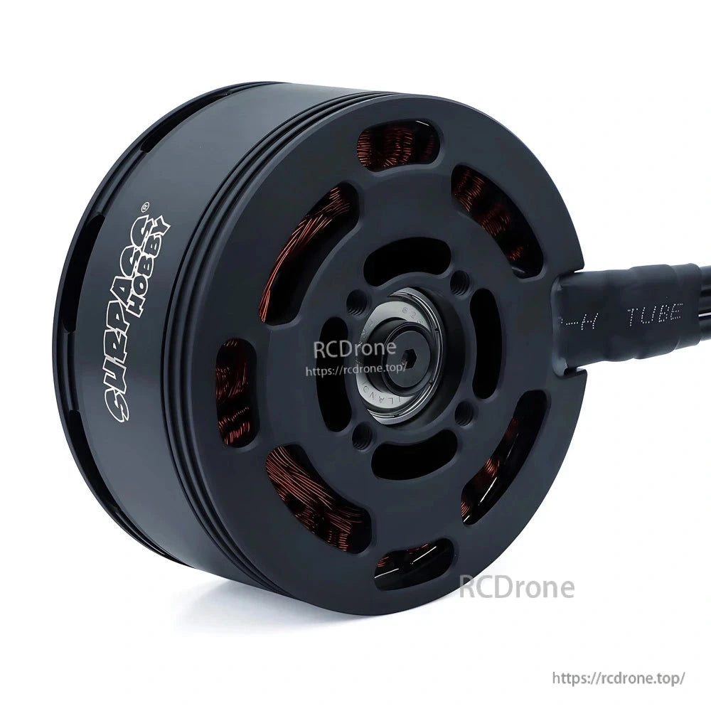 Rear mounting face of the brushless motor with vent openings, bearing, and lead-wire exit