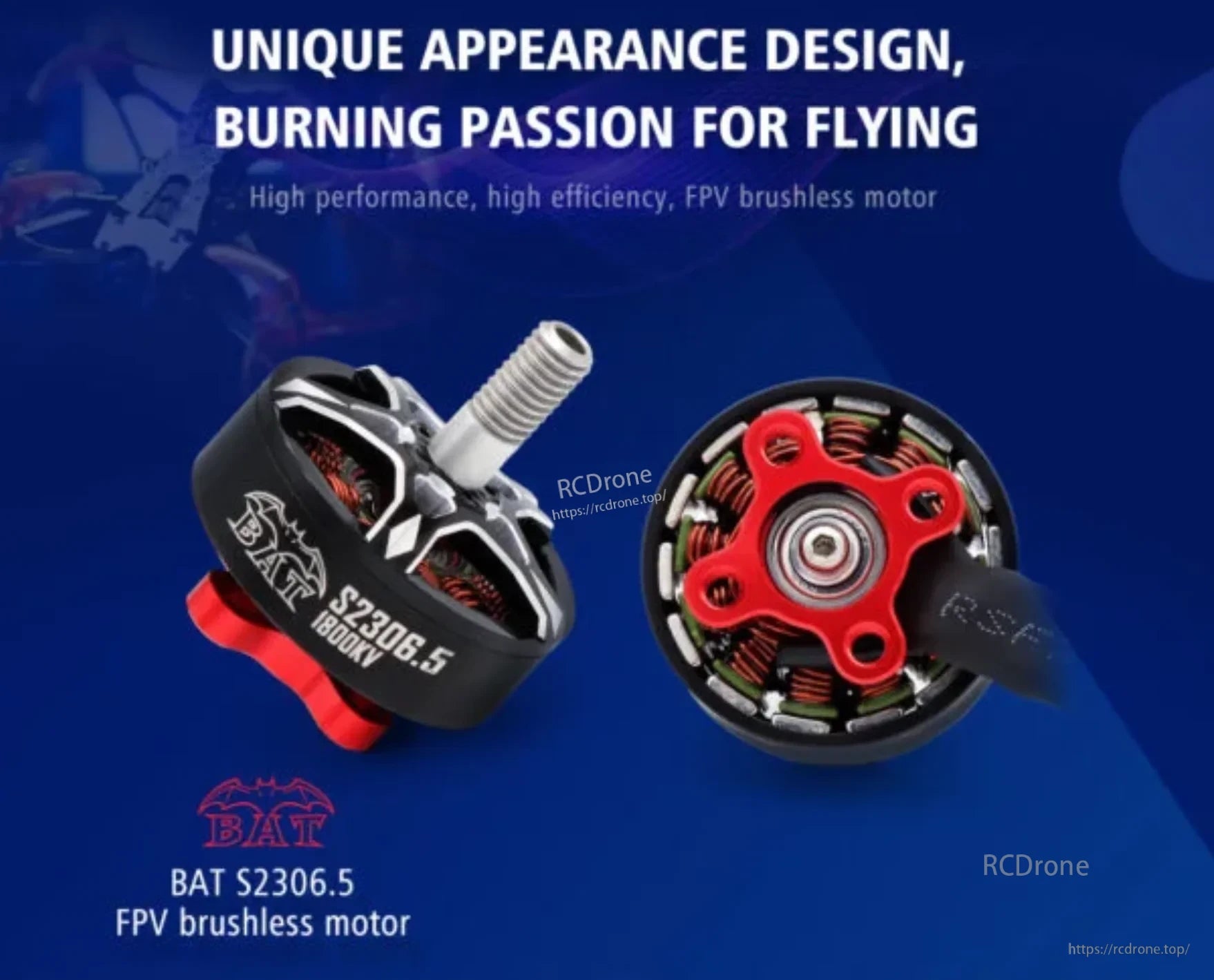 Surpass Hobby BAT S2306.5 FPV brushless motor with 1800KV and 2500KV options