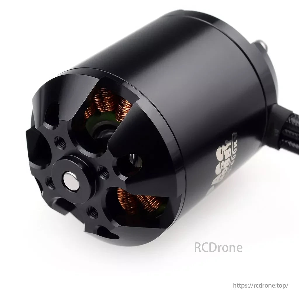 Surpass Hobby Brushless Motor, High-torque brushless motors with high-efficiency windings, suitable for fixed-wing, multirotor, and helicopter applications, offering varying KV values and performance specs.