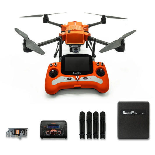 SwellPro Fisherman MAX FD2 Heavy Lift Fishing Drone - 3.2kg Bait, IP67 Waterproof, 1km Range, 4K Camera