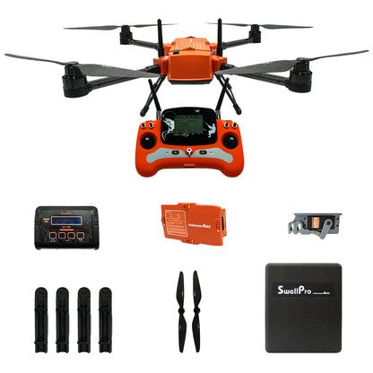 SwellPro Fisherman MAX FD2 Heavy Lift Fishing Drone - 3.2kg Bait, IP67 Waterproof, 1km Range, 4K Camera