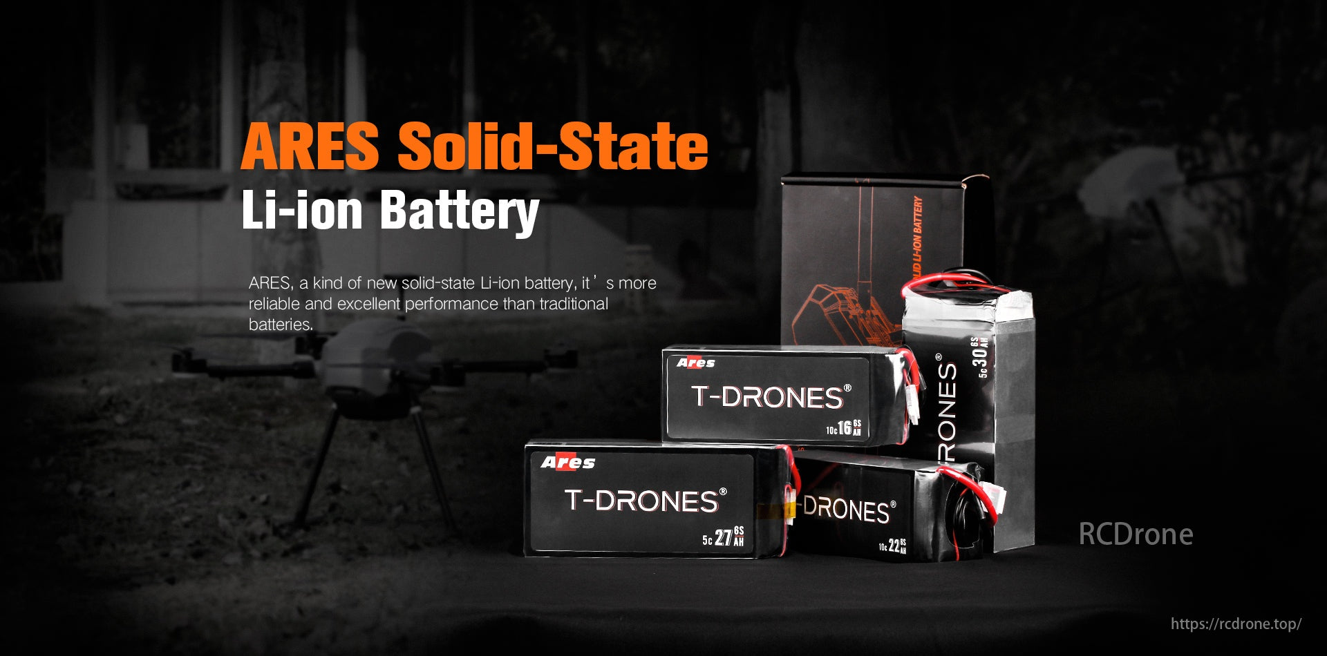 T-Drones Ares 6S Li-ion Drone Battery, ARES Solid-State Li-ion Battery offers enhanced reliability and performance for T-Drones, surpassing traditional batteries.